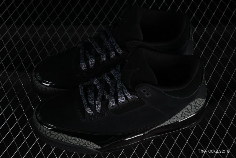 Nike Air Jordan 3 Retro Sneakers in Black with Elephant Print - CK9246-168