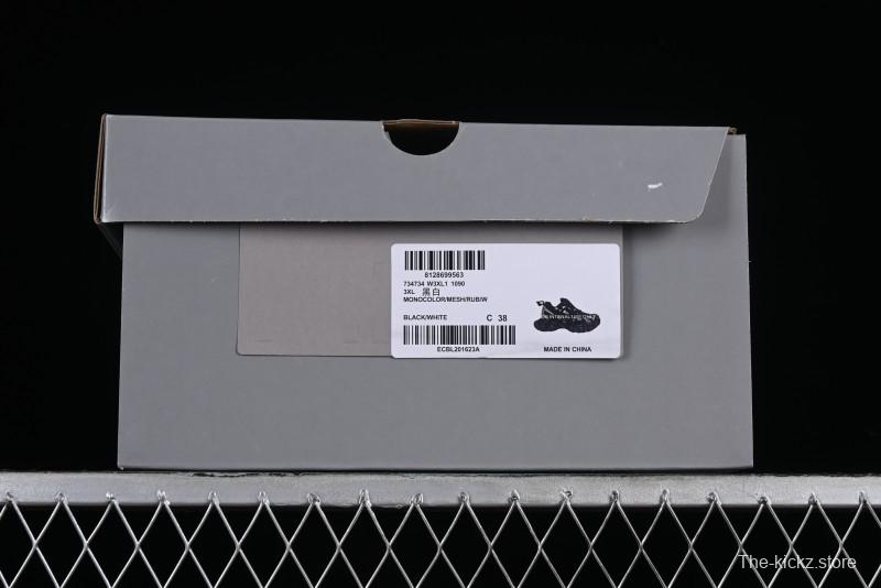 Balenciaga Phantom Sneaker 10th Generation Lace-Up Running Shoes with Transparent Heel Strap - W3XL11090