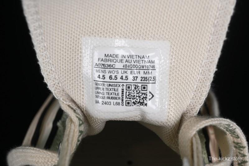 Feng Chen Wang Converse Chuck 70 Low Unisex Deconstructed Canvas Sneakers - A07636C