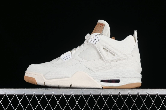 Levi's x Nike Air Jordan 4 Denim Basketball Shoes - AO2571-100