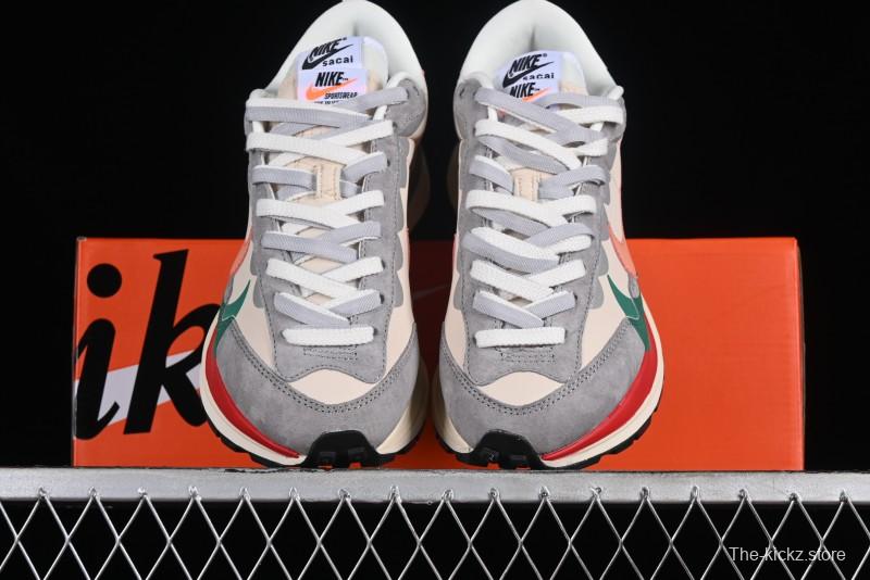 Nike Sacai VaporWaffle 3.0 Deconstructed Sneakers with Overlapping Swoosh and Dual Tongue - DD1875-107