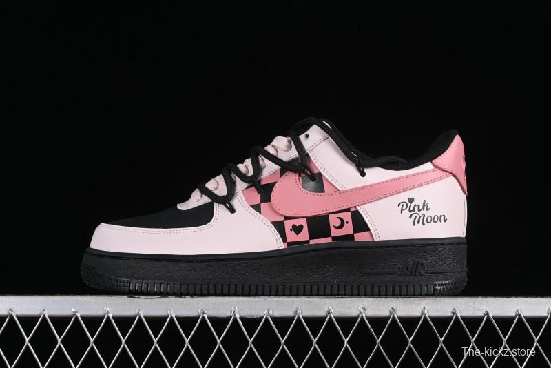 Nike Air Force 1 '07 Low Custom Anime Theme Black Sugar Heart Casual Sneakers with Lace-Up - ZH0316-012
