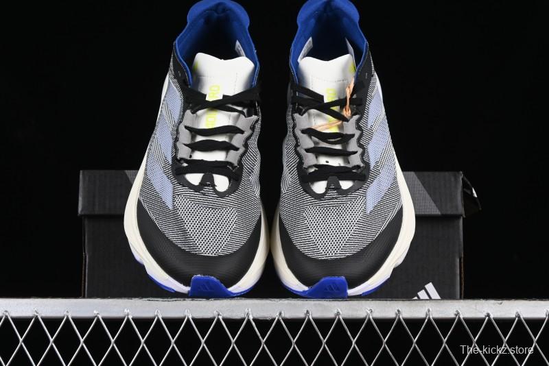 Adidas Adizero Boston 12 M Running Shoes Lightweight Breathable Low-Top with ENERGYROD Carbon Plate - IE8494