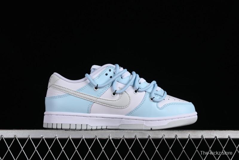 Nike Dunk Low SB Hearts Playing Cards Graffiti North Carolina Blue Casual Skate Shoes - DV0831-101