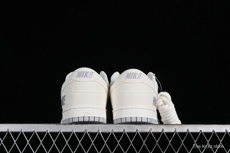 Nike SB Dunk Low Collaboration Three Swooshes Beige Black Low-Top Casual Skateboarding Shoes - NK5639-325