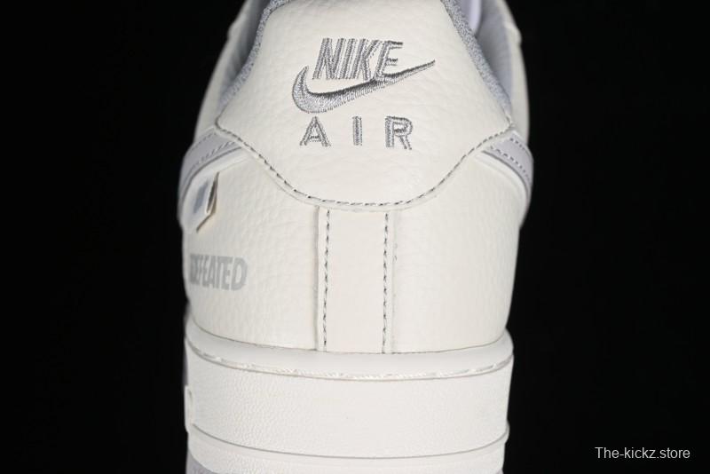 Nike Undefeated Air Force 1'07 Low Casual Sneakers in Beige Hemp with Reflective Details - UT2023-203