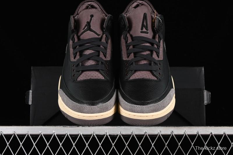 Nike A Ma Maniere x Air Jordan 3 Retro Black Sneakers - FZ4811-001