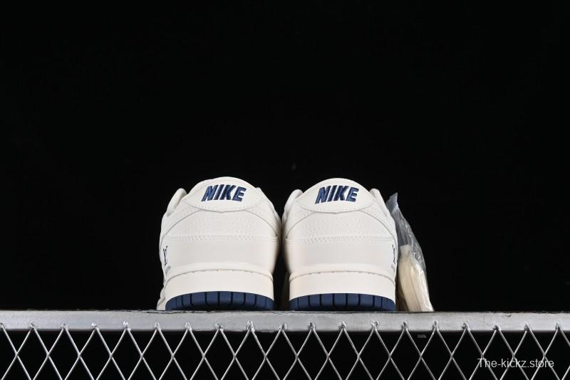 Nike SB Dunk Low LV Collaboration - Double Swoosh Blue Sole Anniversary High-End Custom Low-Top Casual Skate Shoes - XX2025-320