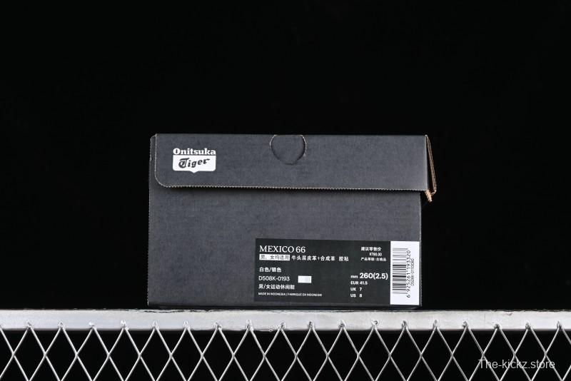 Onitsuka Tiger Mexico 66 Low-Top Leather Casual Running Shoes - D508K-0193