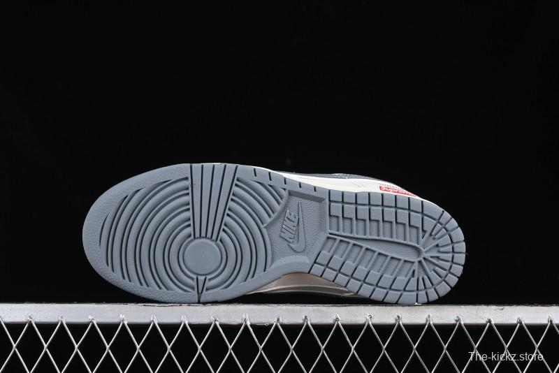 Nike SB Dunk Low Supreme Stone Island Collaboration - Beige Grey Starry Sky Anniversary High-End Custom Low-Top Casual Skate Shoes - BB9866-002