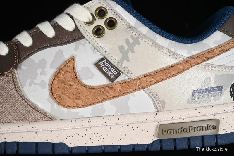 Nike SB Dunk Low Panda Prank Pioneer Knight Survival Beige Brown SB Strap Low Top Casual Skate Shoes - DD1391-400