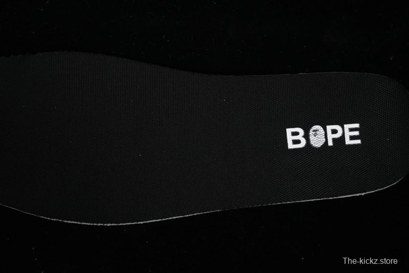 Nike SB Dunk Low BAPE Collaboration - Off-White Black Swoosh Anniversary Custom Low-Top Casual Skate Shoes - XD6188-037