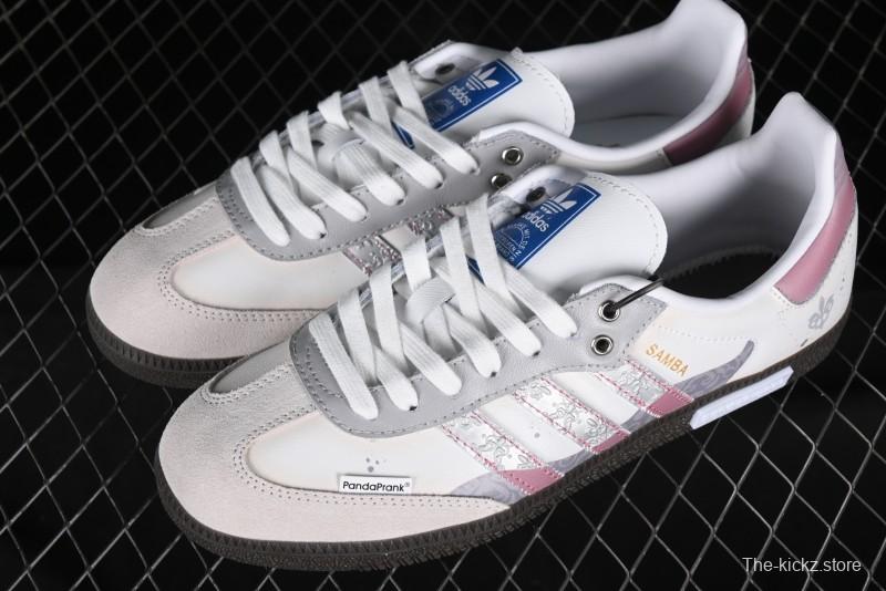 Adidas Originals Samba OG Low-Top Casual Sneakers with Panda Mischief Parachute Academy Design - B75806