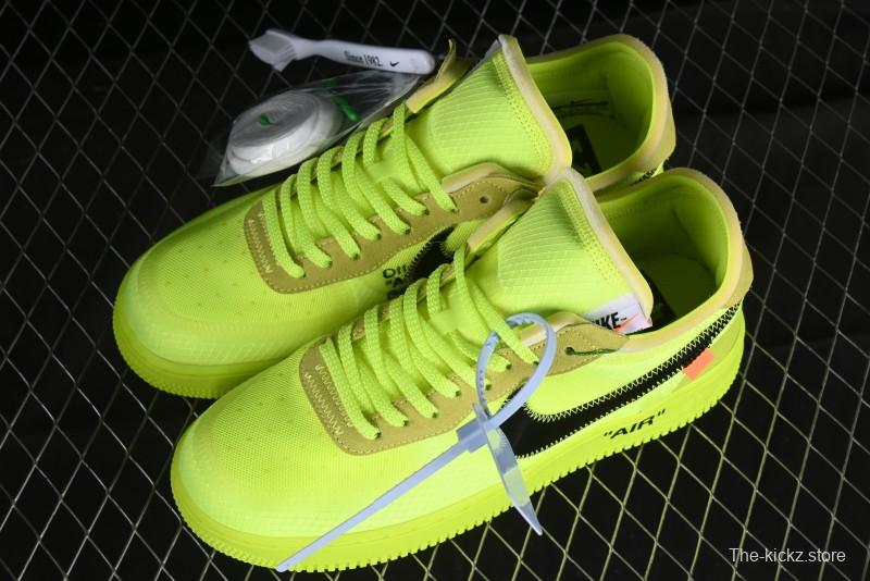 Nike Off White x Air Force 1 Low OW Transparent Yellow Sneakers - AO4606-700