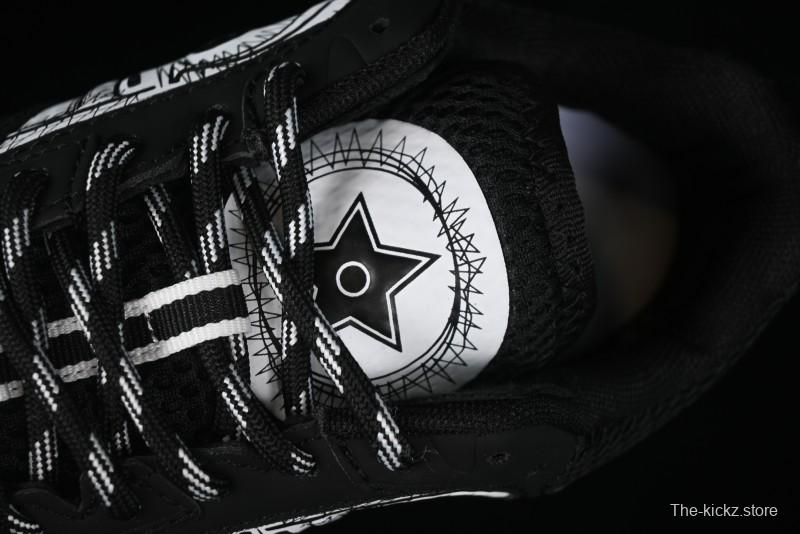 Dior Chrono Round Toe Lace-Up Lifestyle Casual Running Sneakers - 6865 BLACK WHITE