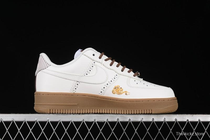 Nike Air Force 1 '07 Low "Open Cirrus" Black Myth Wukong Theme Casual Sneakers - FV3700-211