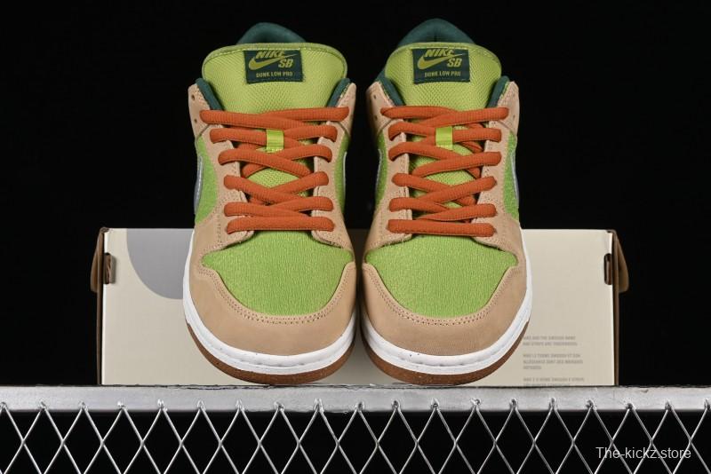 Nike SB Dunk Low Casual Skate Shoes with Escargot-Inspired Vanilla Garlic Butter Colorway - FQ7585-200