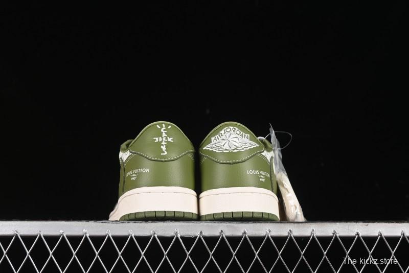 Nike Travis Scott x Fragment Design x Air Jordan 1 Low OG SP AJ1 LV Collaboration - LX1988-105