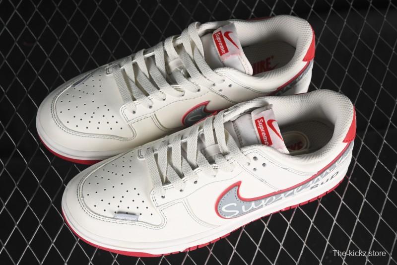 Nike SB Dunk Low SUP Collaboration - Signature Grey Check Anniversary High-End Custom Low-Top Casual Skate Shoes DJ2024-030