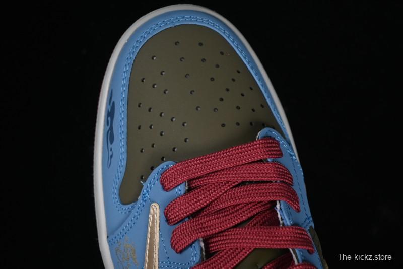 Nike Travis Scott x Fragment Design x Air Jordan 1 Low OG SP AJ1 Low Top Casual Sneakers - CH6336-015