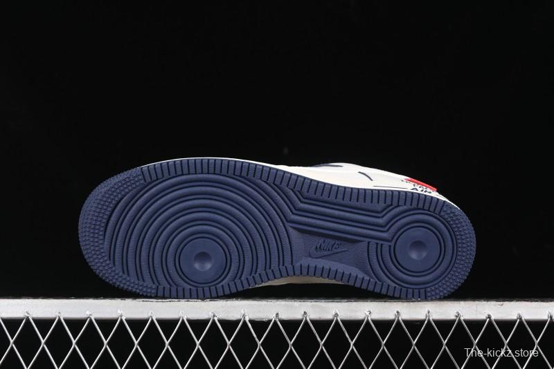 Nike Air Force 1 '07 Low Supreme The North Face Collaboration - Off White Light Blue Casual Sneakers - XZ1996-130