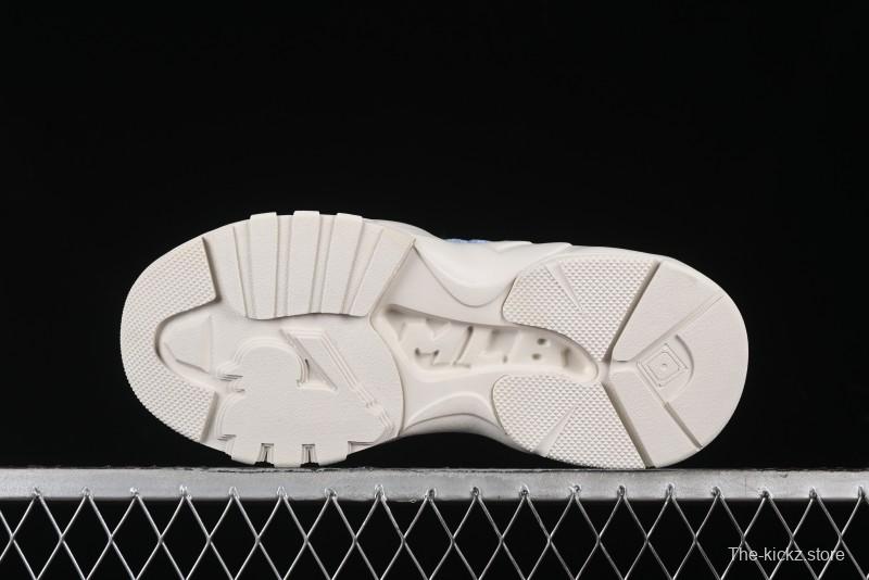 New York Yankees MLB Bigball Chunky Window Velvet Monogram Thick Sole Casual Running Shoes - 3ASHWVM4650NYS