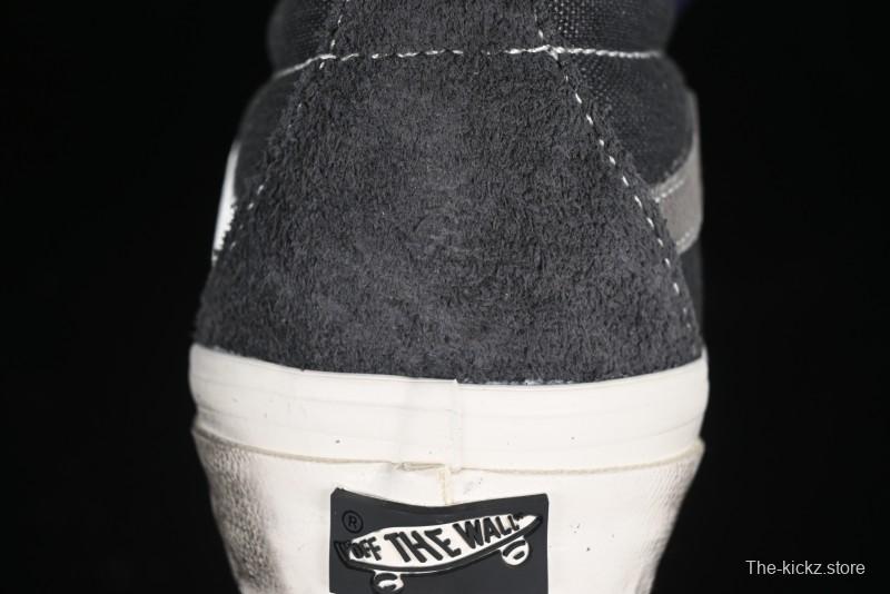 Vans Notre Premium Sk8-Hi High-Top Skate Shoes with Striped Design and Washed Effect - VN000CR0RVN