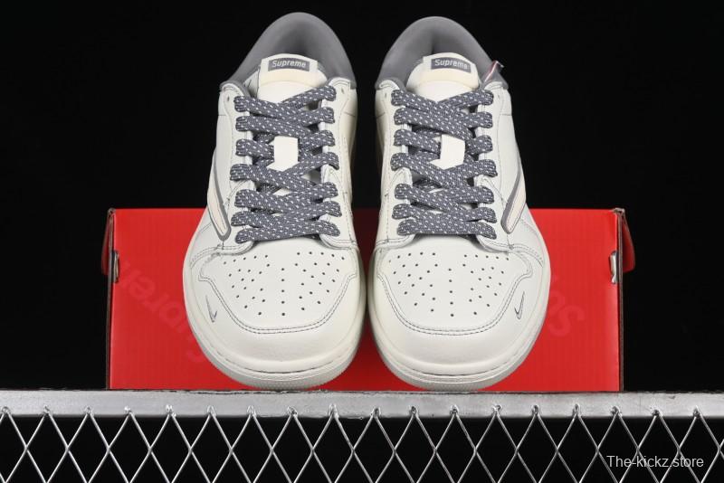 Nike Travis Scott x Fragment Design x Air Jordan 1 Low OG SP AJ1 Supreme Collaboration - CH6336-011