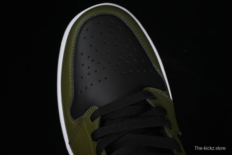 Nike Air Jordan 1 Mid AJ1 Army Green Mid-Top Casual Sneakers - DQ8426-092