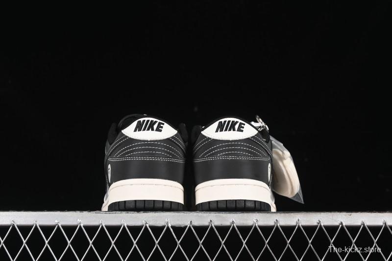 Nike SB Dunk Low BAPE Collaboration Anniversary Edition - White Grey Black Low Top Casual Skate Shoes - BB8969-007