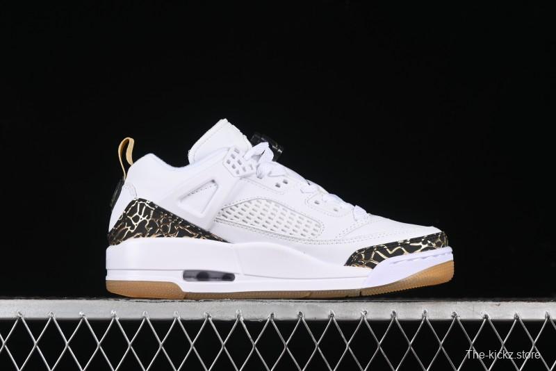 Nike Jordan Spizike Low Casual Shoes with Cracked Leather Design - HJ9019-100