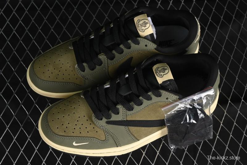 Nike Travis Scott x Fragment Design x Air Jordan 1 Low OG SP AJ1 Sneakers - CH6336-007