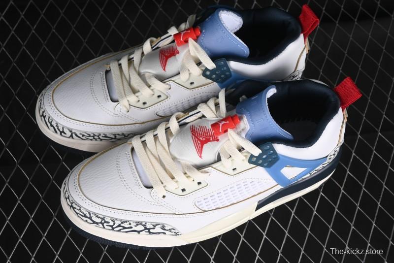 Nike Jordan Spizike Low AJ Hybrid Elements White Blue Culture Casual Sneakers - HM3712-164