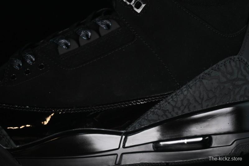 Nike Air Jordan 3 Retro Basketball Shoes Midnight Black - CT8532-001