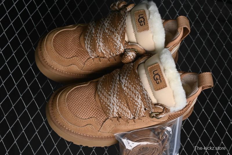 UGG Classic Ultra Mini Mel Dual Color Lace-Up Low-Top Casual Shoes - 1144032