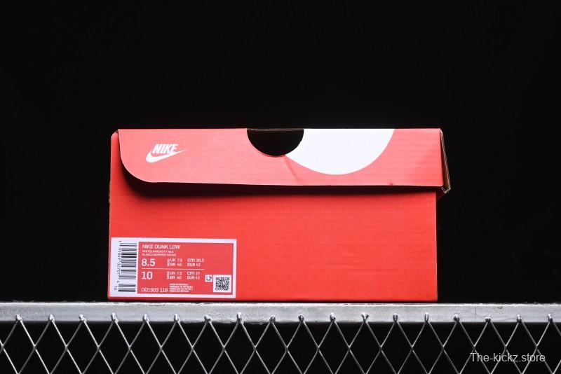 Nike Dunk Low High Street Minimalist Blue Panda Retro Low-Top Casual Sneakers - DD1503-119