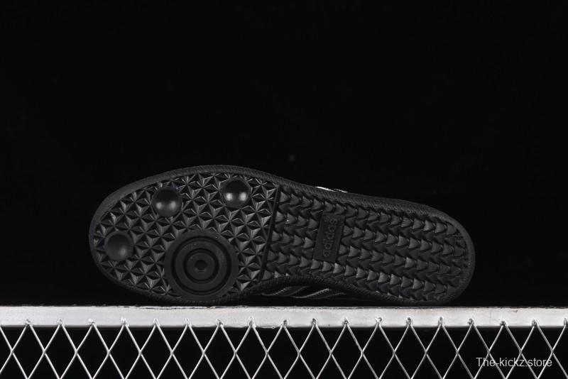 Adidas Samba Atmos IH3364 Patent Leather Black Silver Casual Sneakers