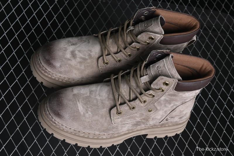 ECCO Cool Series Workwear Leather Anti-Slip Platform Chelsea Boots - 63890801001