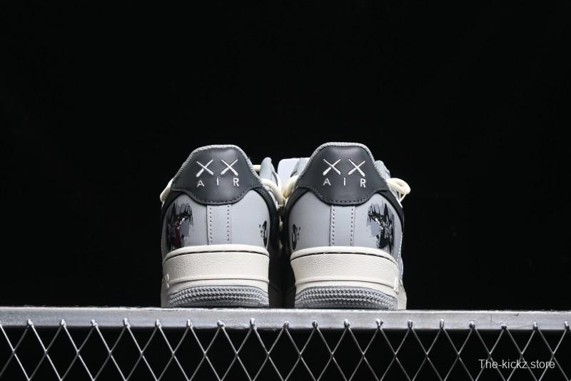 Nike Air Force 1 Low "Vinyl" Casual Sneakers with Lace-Up Design - KS6896-666