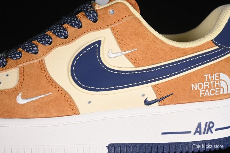 Nike Air Force 1 '07 Low The North Face Collaboration Sport Orange Low-Top Casual Sneakers - DM6688-053