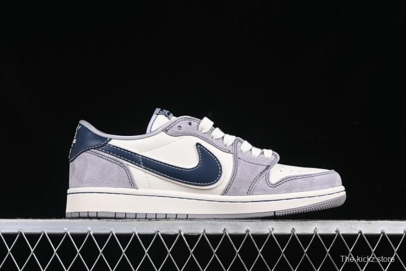 Nike Travis Scott x Fragment Design x Air Jordan 1 Low OG SP AJ1 Supreme Collaboration Sneakers - DM9288-006