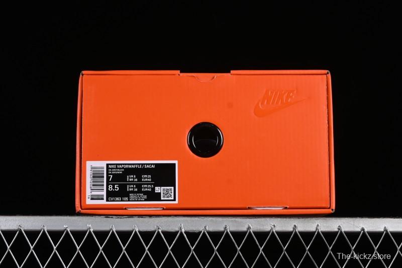 Nike Sacai VaporWaffle 3.0 Deconstructed Sneakers with Overlapping Swoosh and Double Tongue - CV1363-105