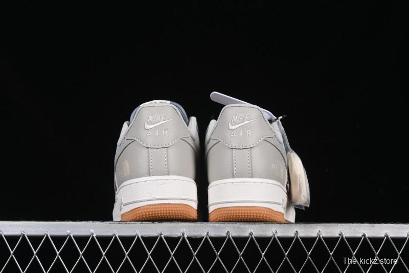 Nike Air Force 1 '07 Low The North Face Collaboration Light Blue Gum Sole Low-Top Casual Sneakers - DM6688-022