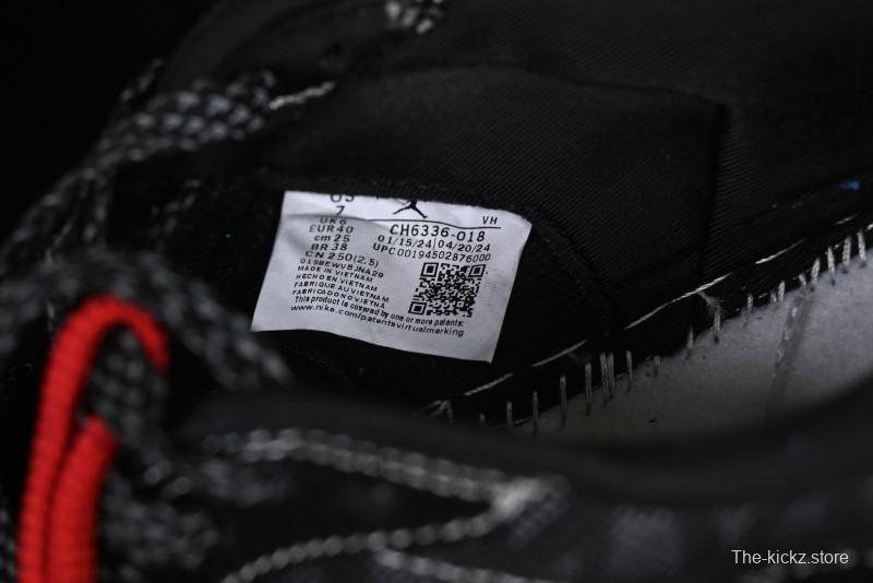 Nike Travis Scott x Fragment Design x Air Jordan 1 Low OG SP AJ1 Year of the Snake Limited Black Snake Web Low Top Casual Sneakers - CH6336-018