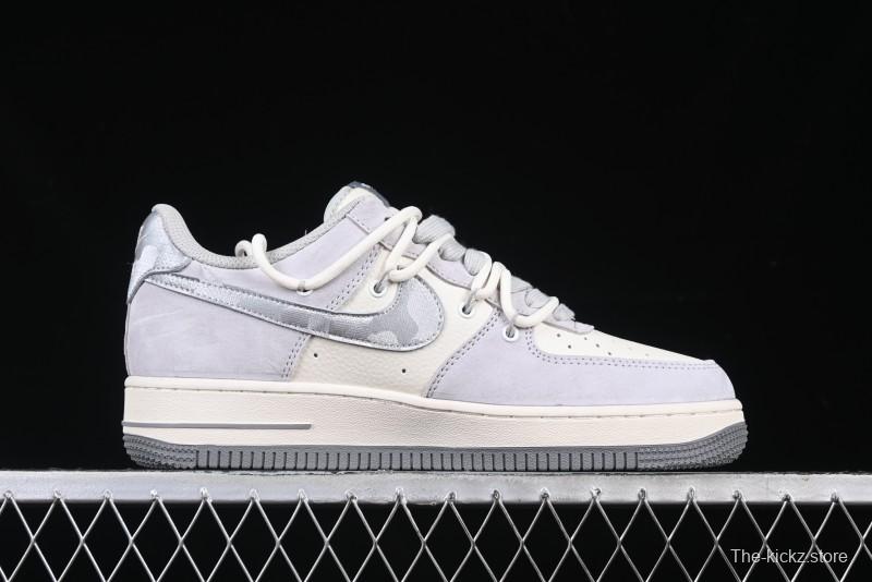 Nike Air Force 1 '07 Low The North Face Collaboration Silver Swoosh Drawstring Casual Sneakers - DM6688-016