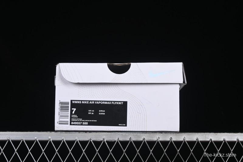 Nike Vapormax Flyknit Breathable Casual Running Shoes with Full-Length Air Cushion - 849557-500