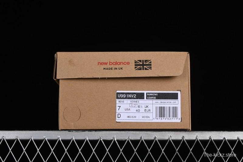New Balance Made In USA 991 Series Classic Casual Dad Shoes Retro Running Sneakers - U991NV2