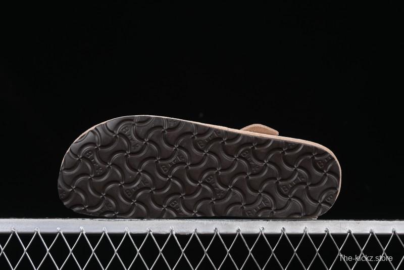 Birkenstock London BS Unisex Slip-On Comfort Shoes with Soft Suede Leather and Lambswool Insole - G.D4