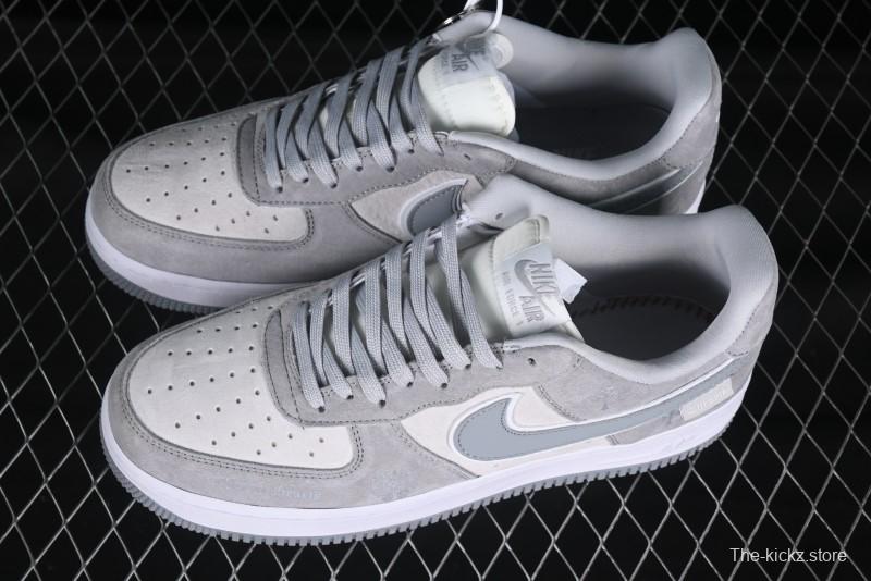 Nike Air Force 1 '07 Low Chrome Hearts Collaboration Silver Grey Low-Top Casual Sneakers - FZ0188-032