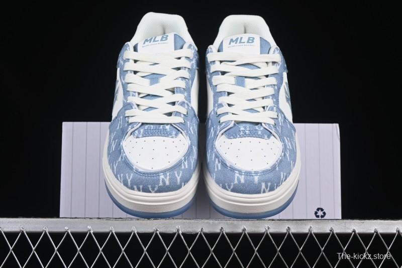 New York Yankees Chunky Liner Mid Denim Monogram Sandals with Thick Sole - 3ASXS015N50BLS